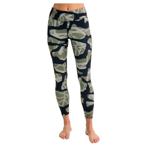 Pantalon midweight base layer Burton femme respirant et thermique vert camo