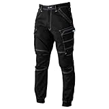 [寅壱] 作業服 作業着 9540-235 カーゴジョガーパンツ S(72)-5L(105) レギュラーフィット(ＬＬ 13.クロ)