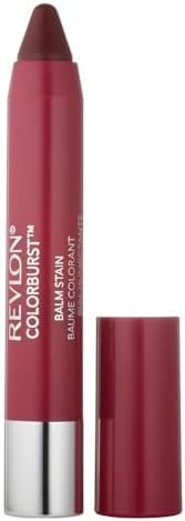 Revlon Lip Balm, Tinted Lip Stain, Face Makeup with Lasting Hydration, Infused with Shea Butter, Mango & Coconut Butter, Shimmer Finish, 030 Smitten, 0.01 Oz