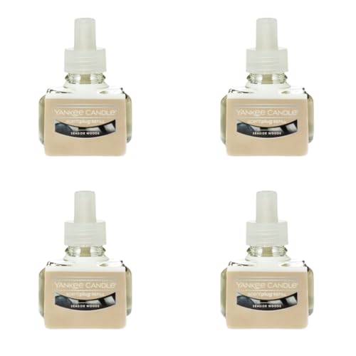 Yankee Candle Seaside Woods Electric Home Fragrance Scent Plug Refill (Pack of 4)