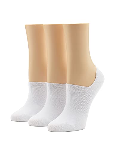 Image of HUE womens Cotton Arch Hug Liner Sock 3 Pair Pack