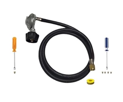 Custom Propane Conversion Kit Fit for Weber Summit 420 - Convert Natural Gas to Propane Gas - Hand-Drilled Brass LP Orifices and 5' Hose - Detailed Instructions - Gas to Propane Conversion Kit