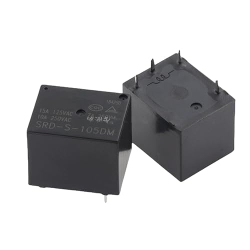 Relais SRD-S-124D 24V DC 5 broches composant électronique de commutation pack de 10