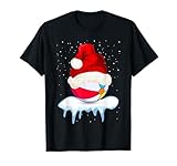 Divertido diseño navideño de bola de playa, bola de playa fresca de Navidad Camiseta