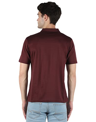 Image of Monte Carlo Mens White Plain Collar T-Shirt |22203606-1