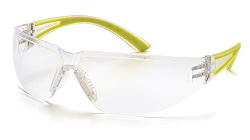 Pyramex Cortez Safety Eyewear, Clear Lens With Apple Temples