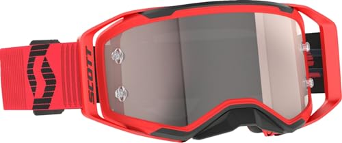 Scott Usa Prospect 2.0 Goggles (One Size Fits Most, Red/Black / Silver Chrome Works Lens)