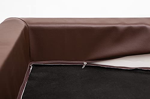 PillowPrim Hundebett Hundeschlafplatz Hundesofa Hundekissen Ruheplatz Hundematratze Hundehütte Hundeplatz Hundekorb Liegekissen 75x50 cm