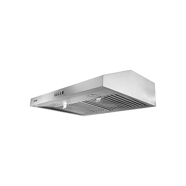 VESTA Chicago 750CFM Powerful 30'' Under Range Hood With Seamless Stainless Steel Body