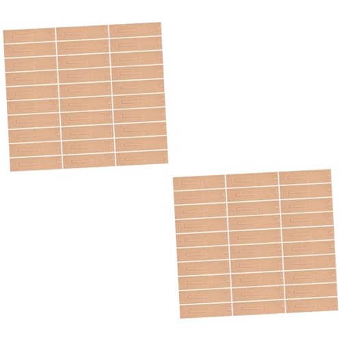 Étui papier kraft pour stylo avec fenêtre Housoutil | Lot de 100 pochettes de protection