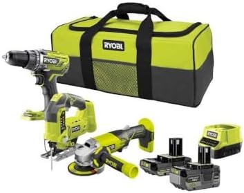 Pack RYOBI 3 outils 18V One+ - 2 batteries 4,0Ah - 2.0Ah - 1 chargeur - RCK183A-242SL
