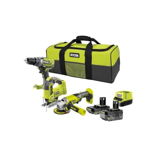 Pack RYOBI 3 outils 18V One+ - 2 batteries 4,0Ah - 2.0Ah - 1 chargeur - RCK183A-242SL