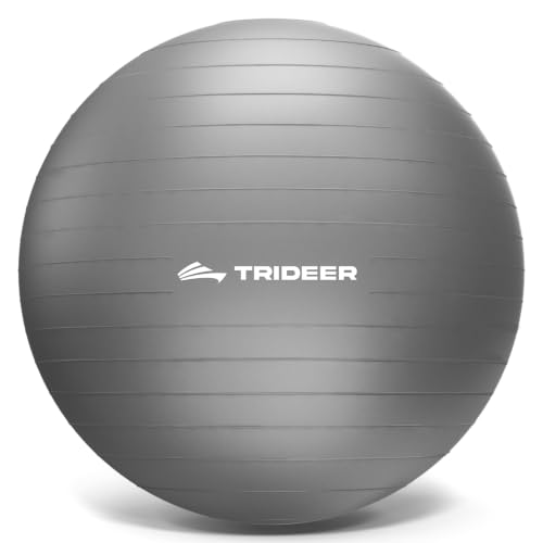 Trideer Exercise Ball Yoga Ball – Office Seating & Balance Ball Chair, Stability Ball for Pilates, Physical Therapy,Core Training & Balance Improvement & Stretching