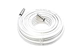 MAST DIGITAL YCAB01L Smedz 5 m TV Aerial Cable Extension Kit with Premium Fitted Compression IEC Male to Male Connectors - White - Image 1