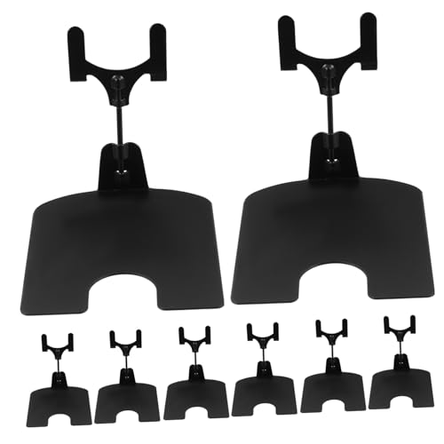 NUOLUX 10個 価格タグホルダー 叉型クリップ デュアルクリップデザイン 安定ベース付き 食品表示用メモスタンド 広告 メニュー 写真用 丸管