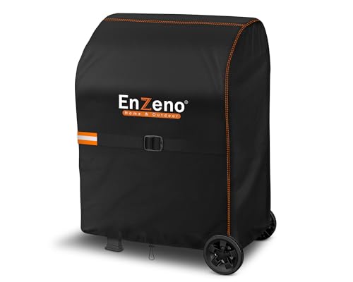 Enzeno Grillabdeckung Wetterfest,90x70x110cm Gasgrill Grillabdeckung Grill Schutzhülle Staubdicht Grill Abdeckplane für Weber,Brinkmann,Char Broil - Schwarz