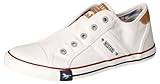 Obermaterial Canvas MUSTANG Damen 1099-401-1 Slip On Sneaker, Weiß , 40 EU