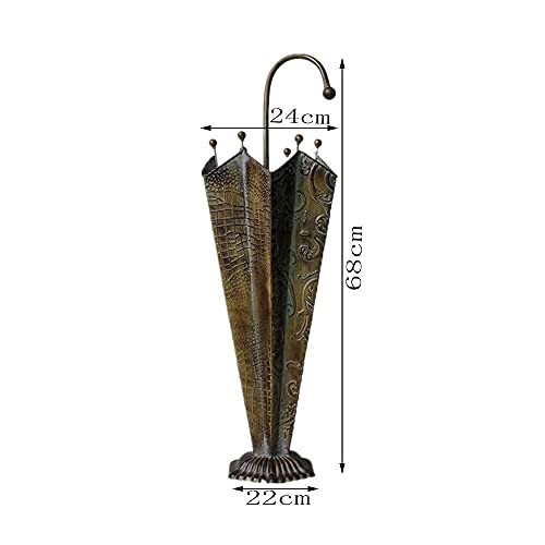 FALIYORS Umbrella Stand Umbrella Stand Free Umbrella Stand Holder for Rods, Rods, Indoor Umbrella Holder, Office, with Drainer, Round (Color : White)