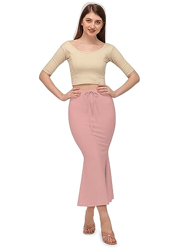 Image of Mehrang Stretchable Saree Shapewear Petticoat for Women, Cotton Blended,Petticoat,Skirts for Women,Shape Wear Dress for Saree