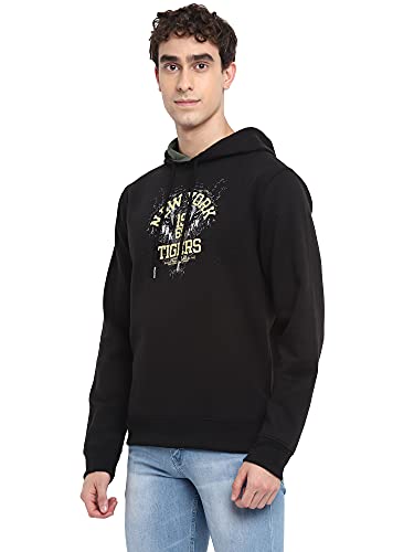 Image of Deniklo Mens Polyester Hooded Neck Sweatshirt