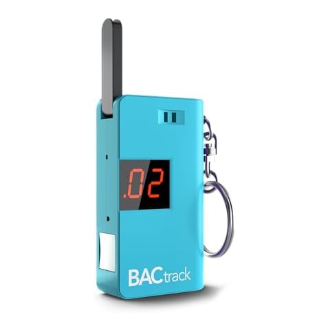 BACtrack Keychain Breathalyzer (Blue) | Ultra-Portable Pocket Keyring Alcohol Tester for Personal Use Cover