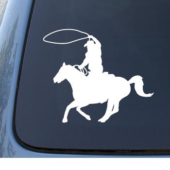 Amazon.com: COWBOY ROPING - Car, Truck, Notebook, Vinyl Decal Sticker ...