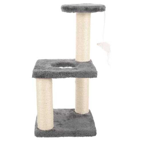 Rascador para Gatos Torre Resistente Multi-capa Gris miniatura 1