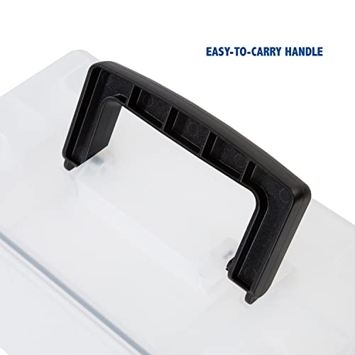 Image of Sheffield 12635 Ammo Storage Box, Stackable .30 Cal Field Boxes, Water and Dust Resistant, Lockable Storage Box with Handle, Secures Hunting Gear, Supplies, and Bullets, Made in USA, Frost(Pack of 6)