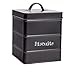 Harbour Housewares Biscuit Industriel Tin - Vintage Style de Cuisine en Acier avec Couvercle de Stockage Caddy - Noir