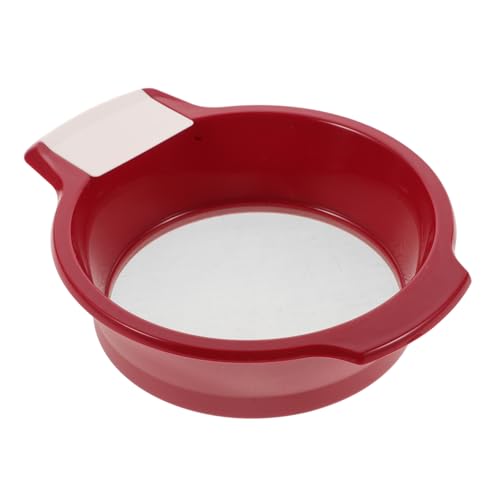 VALICLUD Stainless Steel Flour Sieve Kitchen Sieves and Strainers Sieve for Baking Kitchen Sifter Metal Mesh Strainer Flour Mesh Sieve Kitchen Sieve Fine Mesh Handheld Strainer Abs