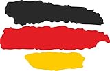 Unsere Aufkleber Land Deutschland als Fahne gibt es in verschiedenen Farben, so dass Sie die Wahl haben ob Sie groß oder klein gesehen werden wollen. Einfach ablösen und aufkleben. Leicht wieder vom Auto usw. zu entfernen.