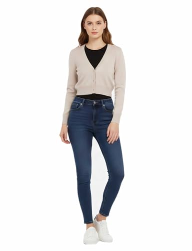 Image of Allsense Women's Cropped Bolero Shrug Cardigan | 3 /4 Sleeve, Button Down, Lightweight Knit Sweater