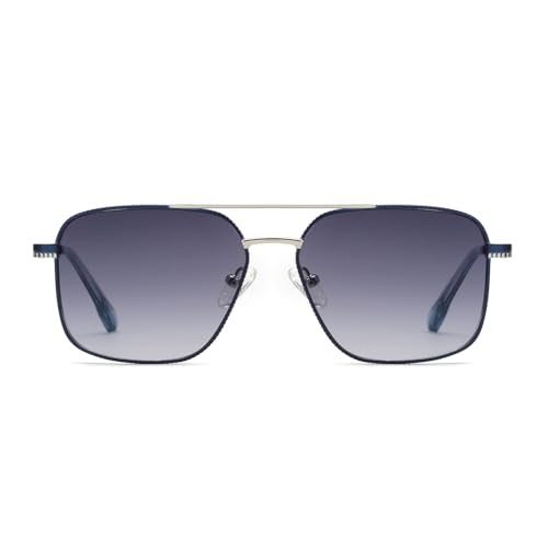 Classic Rectangle Aviator Sunglasses for Men Women Trendy 2025, Retro Square Y2K Aviators uv Protection Glasses Shades RUG2033