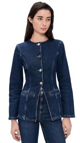 ALIGNE Women's Daphne Denim Blazer, Ocean Blue, 2