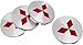 4 Piezas Tapas Centrales para Mitsubishi ASX Ralliart Outlander Lancer Pajero Eclipse Galant Pajero Sport Mirage, 58mm, Coche Llanta Rueda Cubre Embellecedor Insignia, Emblema Logo Accesorios