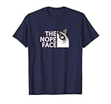 Funny Nope Cat Meme,Not Very Amused,Sarcasm Sarcastic Humor Men Women Girls Kids T-Shirt