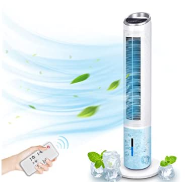 TRUSTECH 40" Portable Oscillating Evaporative Air Cooler Tower Fan
