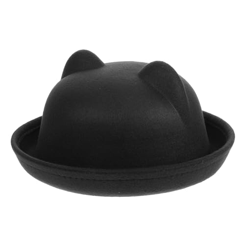 Ipetboom Cat Ear Top Hat Costume Accessory Adorable Steampunk Design for Dress Up Comfortable Material for Halloween Parties and Playful Outfits