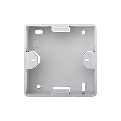DIGITUS Aufputz-Rahmen – Für Anschlussdosen und Netzwerk-Dose – Deutsches Layout – 80 x 80 mm – 42 mm Tiefe – Weiß RAL9003