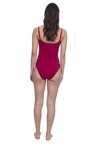 Profile by Gottex V-neck Surplice Tankini Stylish Elegant Versatile Bathing Suit Top with Soft Cups and Adjustable Straps4