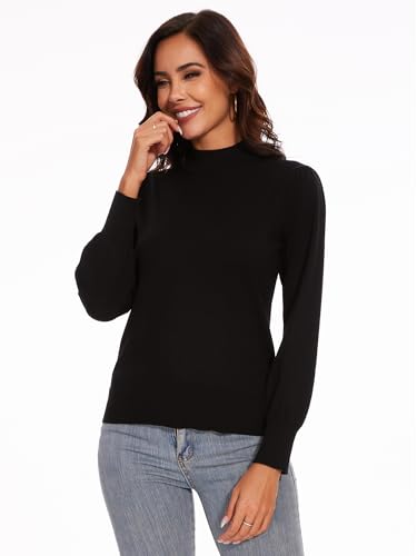 Spicy Sandia Women's Turtleneck Mock Neck Sweater Long Sleeves Casual Dressy Knit Pullover Tops Fall Winter Trendy4