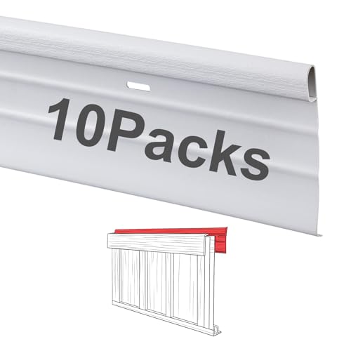 Yaocom 10 Pack Mobile Home Vinyl Skirting White Top Back Mount Trim (58 Feet)