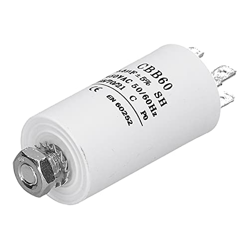 LUTH Premium Profi Parts Condensateur 3. 450V Alternative avec cosses enfichables et vis de Fixation CBB60 Cover