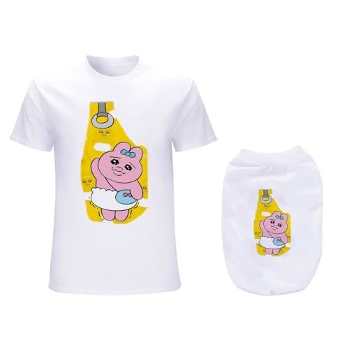 犬の服 タンクトップTシャツ おぱんちゅうさぎ ベスト スポーツ服 洋服 パジャマ カップ ル服 上着 春夏服 小中大型犬服猫服 脱毛保護 日焼き防ぐ 虫除け お散歩 記念撮影 犬用コスチューム (ホワイト/S)