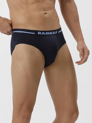Image of RAMRAJ COTTON Men 100% Combed Cotton Outer Elastic Briefs (Pack of 2)