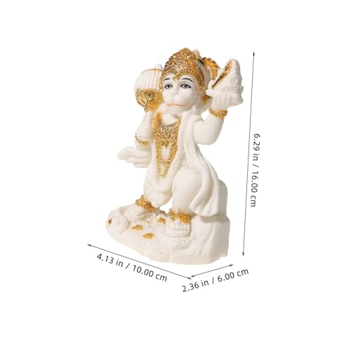Statue Hanuman résine figurine décorative pour bureau chic - 7