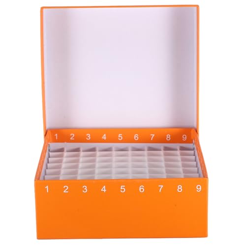 Levemolo 81�i�t���b�v�g�b�v�݌v�I�����W�����Ǔ����ۑ��{�b�N�X1-5ml�`���[�u�Ή�PP�f�ސ��ۊǗp���Ԏd�؂�t���������זE�|�{�������[�P�[�X