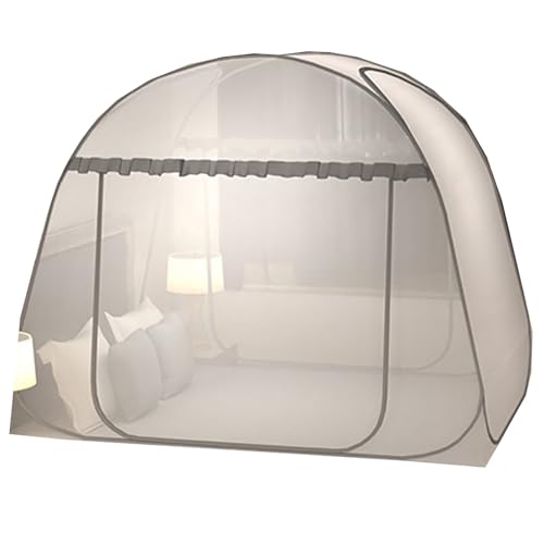 Lettini pieghevoli con zanzariera, sedie da giardino reclinabili, traspirante, tenda a baldacchino per relax all'aperto, letto reclinabile leggero perfetto per patio e spiaggia