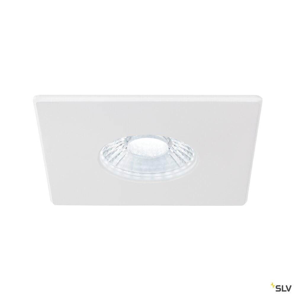 SLV Copertura universale per illuminazione interna, per soggiorno, camera da letto, cucina, corridoio, cameretta dei bambini, per la versione fissa, bianco, rettangolare