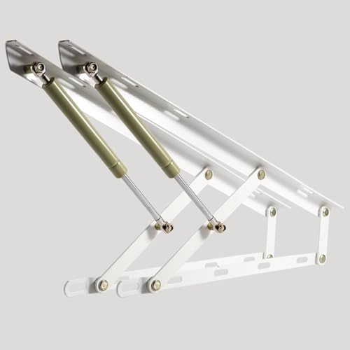 Pack de Sistema Completo de Elevación Hidráulicos Profesional para Canapés, Incluye Bisagras Pistones Tornillería (Cama de 80, 100, 120 ,150y 180), Juego de mecanismos elevables para Cama canapé(110cm